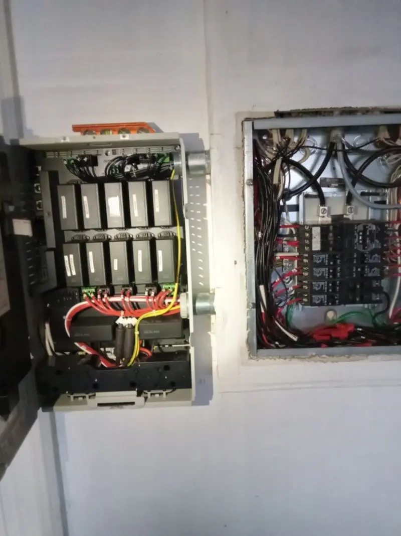 Electrical panel upgrade completed for Security Camera Wiring in Ridley Park